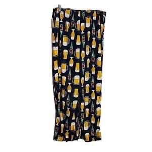 Celebrate Together Festive Beer Pajama Lounge Pants, Mens Medium, NWOT